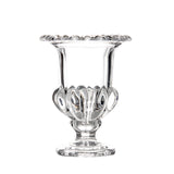 clear glass vase