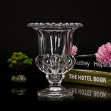 clear glass vase