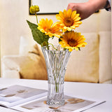 clear glass vase