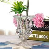 clear glass vase