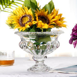 clear glass vase