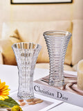 clear glass vase